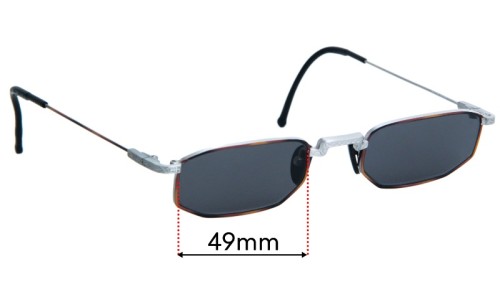 Sunglass Fix Replacement Lenses for Chai So2 - 49mm Wide 