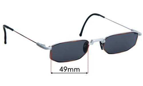 Sunglass Fix Verres de Remplacement pour Chai So2 - 49mm Wide 
