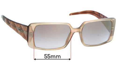 Sunglass Fix Replacement Lenses for Chanel 5045  - 55mm Wide 