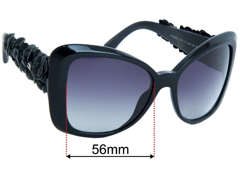 Chanel 5317-Q 56mm Replacement Lenses by Sunglass Fix™