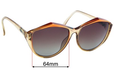 Christian Dior 2234  Replacement Lenses 64mm wide 