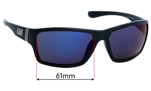 Dirty Dog Storm Replacement Sunglass Lenses - 61mm wide  