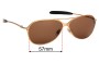Sunglass Fix Replacement Lenses for DKNY 7260S  - 57mm Wide 