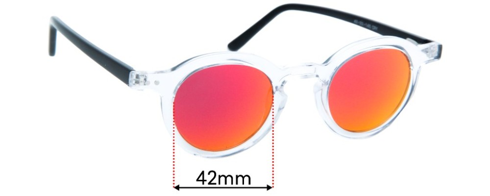 Sunglass Fix Replacement Lenses for Enhance 4073 - 42mm Wide
