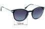 Sunglass Fix Lentes de Repuesto para Esprit ET39023 - 52mm Wide 