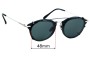 Sunglass Fix Verres de Remplacement pour Frency & Mercury Clip On for Pocket Piece - 48mm Wide 