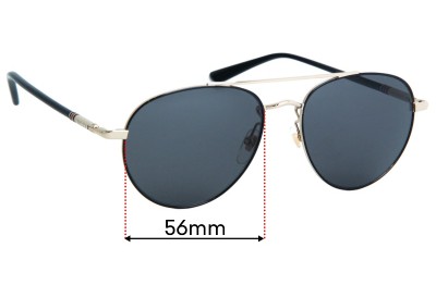 Sunglass Fix Replacement Lenses for Gucci GG0388S - 56mm wide 
