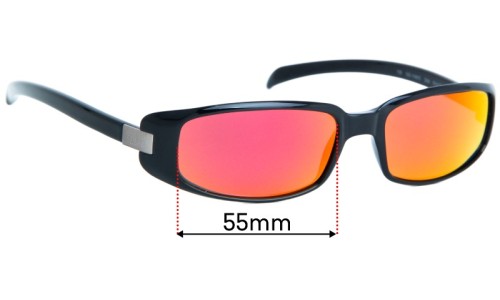 Sunglass Fix Replacement Lenses for Gucci  GG1188/S - 55mm Wide 