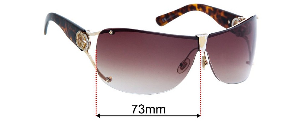 Sunglass Fix Replacement Lenses for Gucci GG2807S - 73mm wide