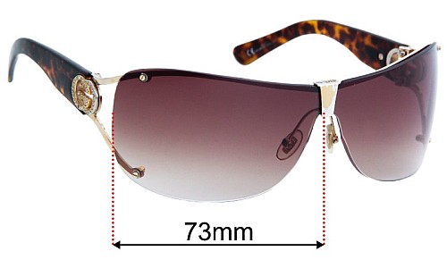 Sunglass Fix Replacement Lenses for Gucci GG2807/S - 73mm Wide 