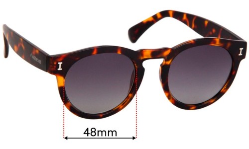 Sunglass Fix Lentes de Repuesto para Illesteva  Leonard II - 48mm Wide 