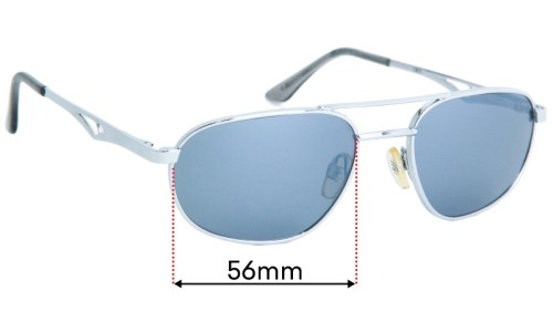 Sunglass Fix Replacement Lenses for Iris Unknown Model  - 56mm Wide 