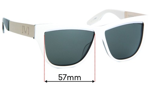 Sunglass Fix Replacement Lenses for IVI Vision DUSKY - 57mm Wide 