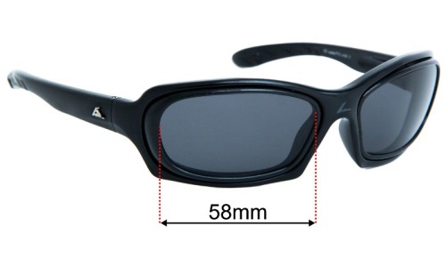 Sunglass Fix Replacement Lenses for Leader Elite - 58mm Wide 