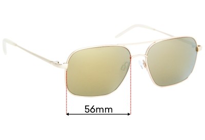 Sunglass Fix Replacement Lenses for Magnoli Clothiers Reddington  - 56mm wide 