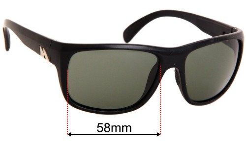 Sunglass Fix Replacement Lenses for Mako Apex - 58mm Wide 