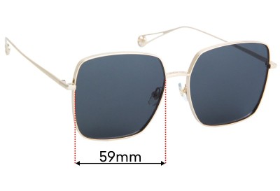 Molsion MS7118 Replacement Sunglass Lenses - 59mm wide 