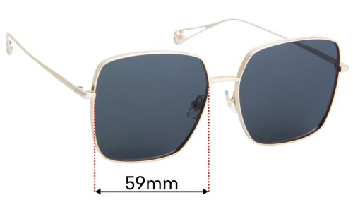 Sunglass Fix Replacement Lenses for Molsion MS7118  - 59mm Wide 