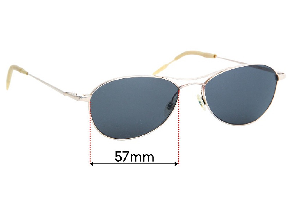 Sunglass Fix Replacement Lenses for Oliver Peoples AERO 57 - 57mm Wide Sunglass Fix Replacement Lenses for Oliver Peoples AERO 57 - 57mm Wide