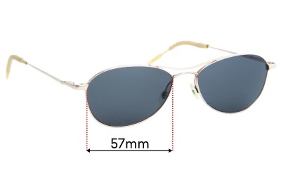 Oliver Peoples AERO 57  Replacement Lenses 57mm wide 