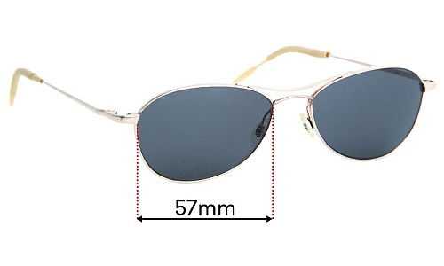 Sunglass Fix Replacement Lenses for Oliver Peoples AERO 57  - 57mm Wide 