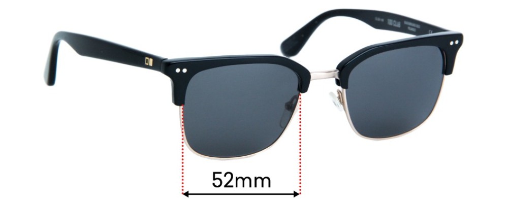 Sunglass Fix Replacement Lenses for Otis 100 CLUB - 52mm Wide