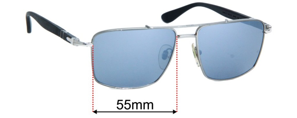 Sunglass Fix Replacement Lenses for Persol 2430-S - 55mm Wide