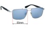 Sunglass Fix Replacement Lenses for Persol 2430-S - 55mm Wide 