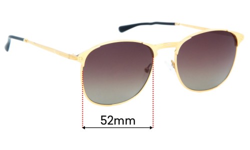 Sunglass Fix Replacement Lenses for Persol Bahia  - 52mm Wide 