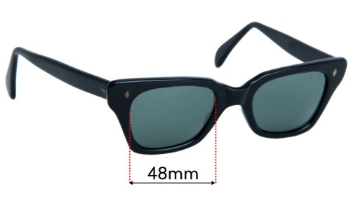 Sunglass Fix Replacement Lenses for Polaroid Unknown Model - 48mm Wide 