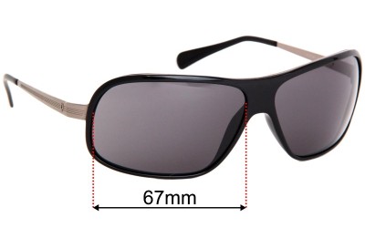 Police S8384 Replacement Lenses 67mm wide 