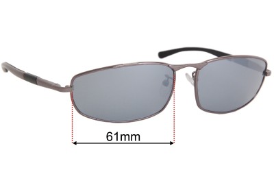 Police S8527N  Replacement Lenses 61mm wide 