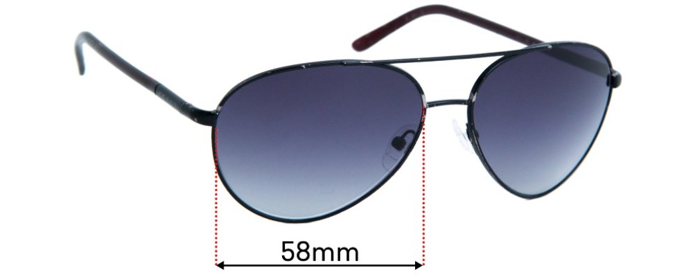 Sunglass Fix Replacement Lenses for Prada Aviator (Unknown Model) - 58mm Wide