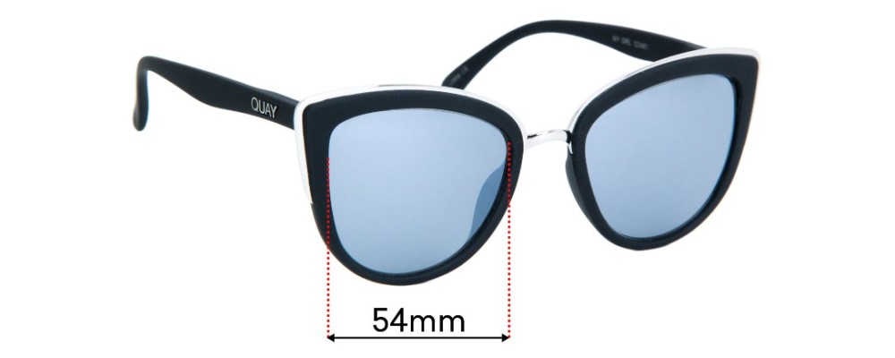 Sunglass Fix Replacement Lenses for Quay Australia My Girl - 54mm wide
