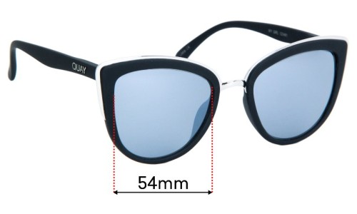 Sunglass Fix Replacement Lenses for Quay My Girl - 54mm Wide 