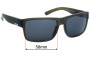 Sunglass Fix Lentes de Repuesto para Quiksilver Ridgemont - 58mm Wide 
