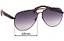 Sunglass Fix Verres de Remplacement pour Rag & Bone RNB5003/S - 62mm Wide 