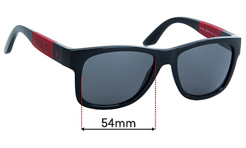 Sunglass Fix Lentes de Repuesto para Polo Polo PH 4162 - 54mm Wide 