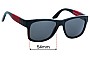 Sunglass Fix Lentes de Repuesto para Polo Polo PH 4162 - 54mm Wide 