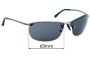 Sunglass Fix Replacement Lenses for Ray Ban RB3542 - 63mm Wide 