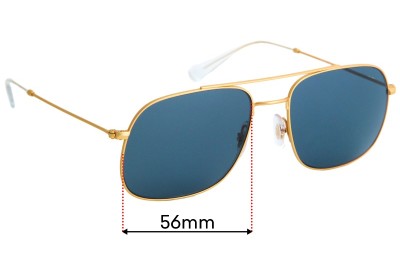 Ray Ban RB3595 Andrea Replacement Lenses 56mm wide 