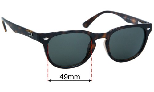 Sunglass Fix Replacement Lenses for Ray Ban RB4140  - 49mm Wide 