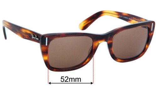 Sunglass Fix Replacement Lenses for Ray Ban RB2248 Caribbean - 52mm Wide 