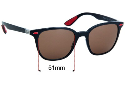 Ray Ban RB4297-M  Replacement Lenses 51mm wide 