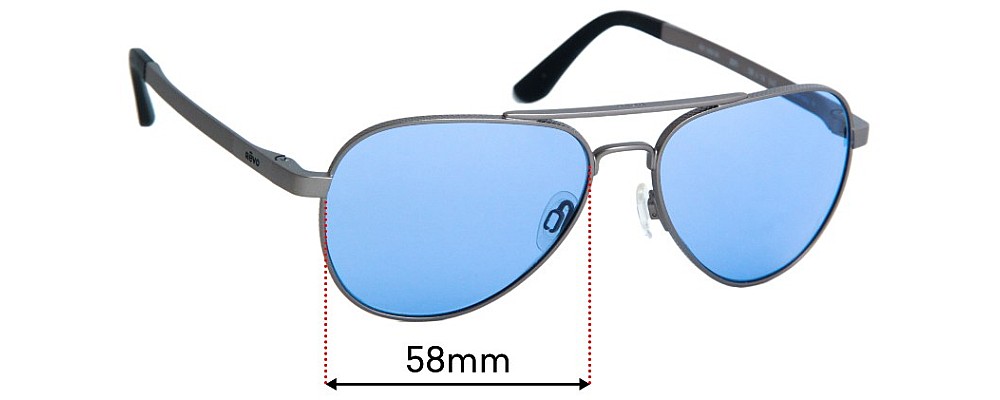 Sunglass Fix Replacement Lenses for Revo Zifi - 58mm Wide