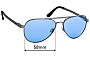 Sunglass Fix Replacement Lenses for Revo Zifi - 58mm Wide 