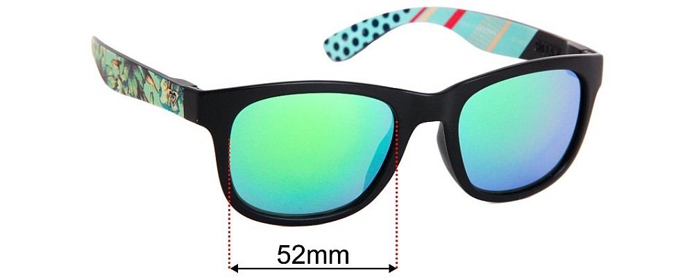 Sunglass Fix Replacement Lenses for Roxy Runaway - 52mm wide
