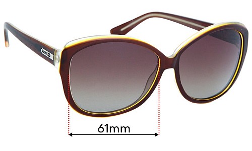 Sunglass Fix Replacement Lenses for Rusty Bee - 59mm Wide 