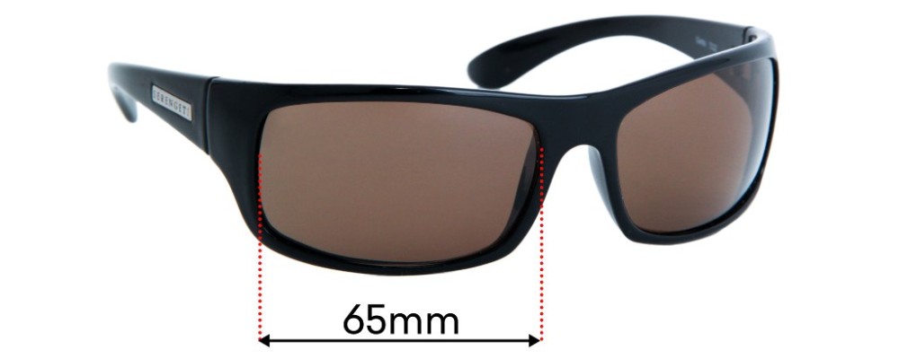 Sunglass Fix Replacement Lenses for Serengeti Giotto  - 65mm Wide
