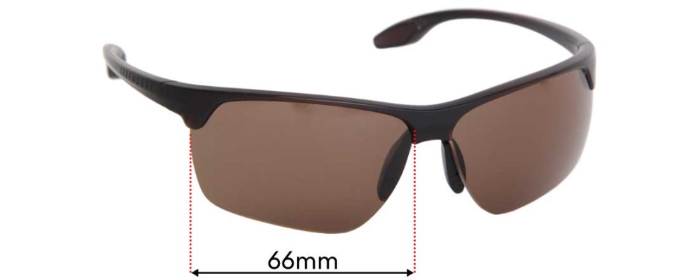 Sunglass Fix Replacement Lenses for Serengeti Linosa - 66mm Wide